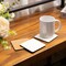 Craft Express 4-Pack White Square Coasters, Sublimation Hardboard Blanks